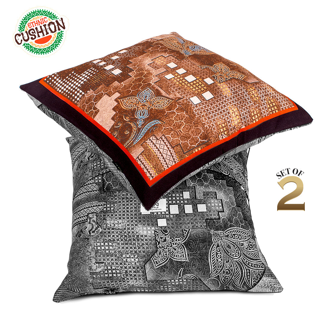 Cushion Cover-Ethnic Collection-90009-Set of 2