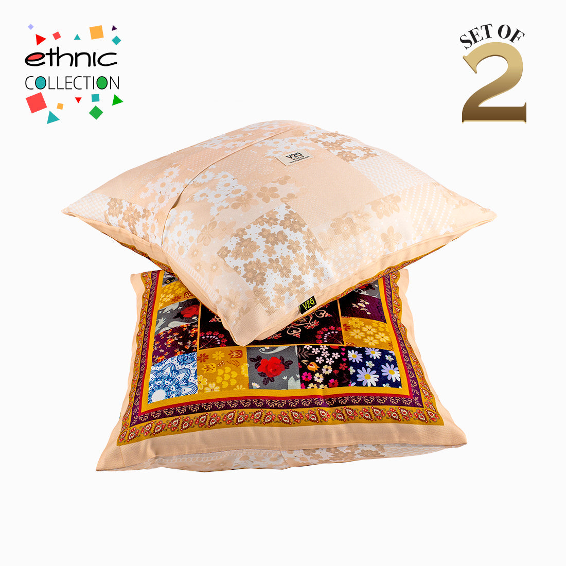 Cushion Cover-Ethnic Collection-82-Set of 2