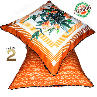 Print n Lace 033(orange n multi)