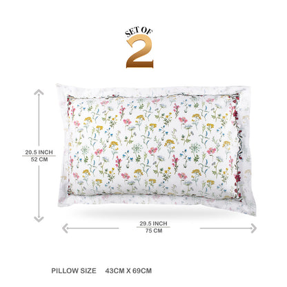 Pillow Covers-Printed-Full Bloom-Pair