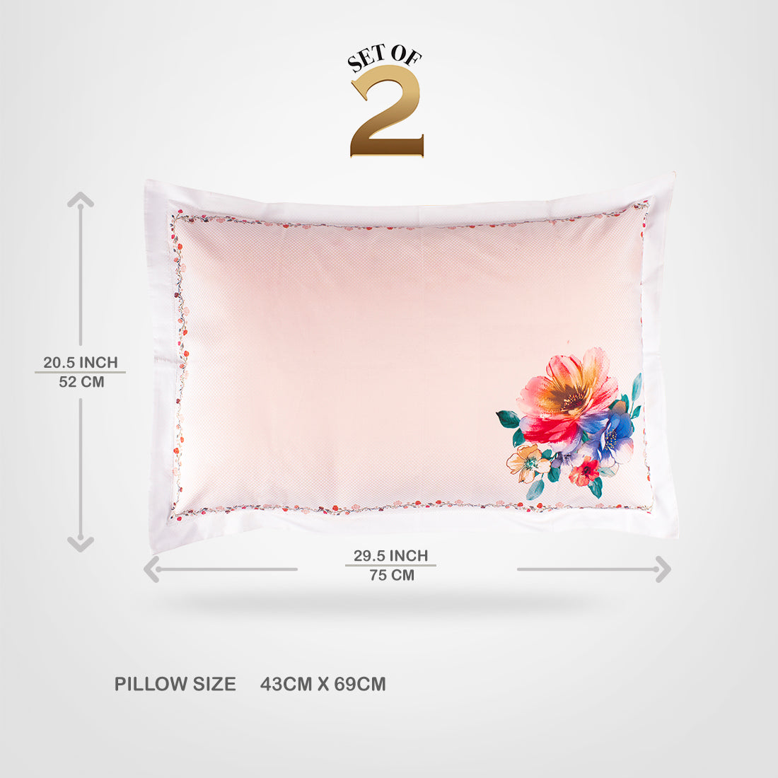 Pillow Covers-Printed-Corner Me- Pair