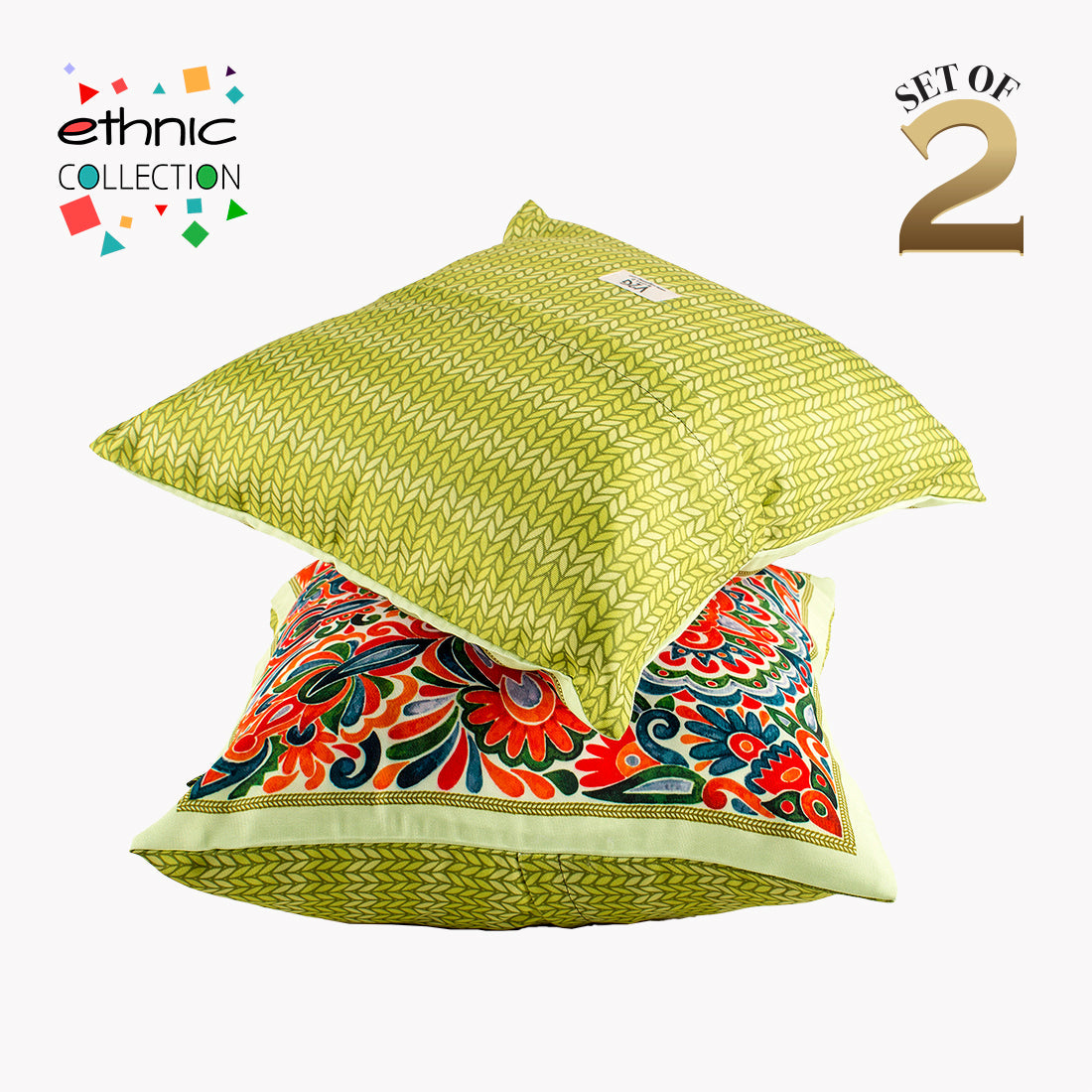 Cushion Cover-Ethnic Collection-72-Set of 2