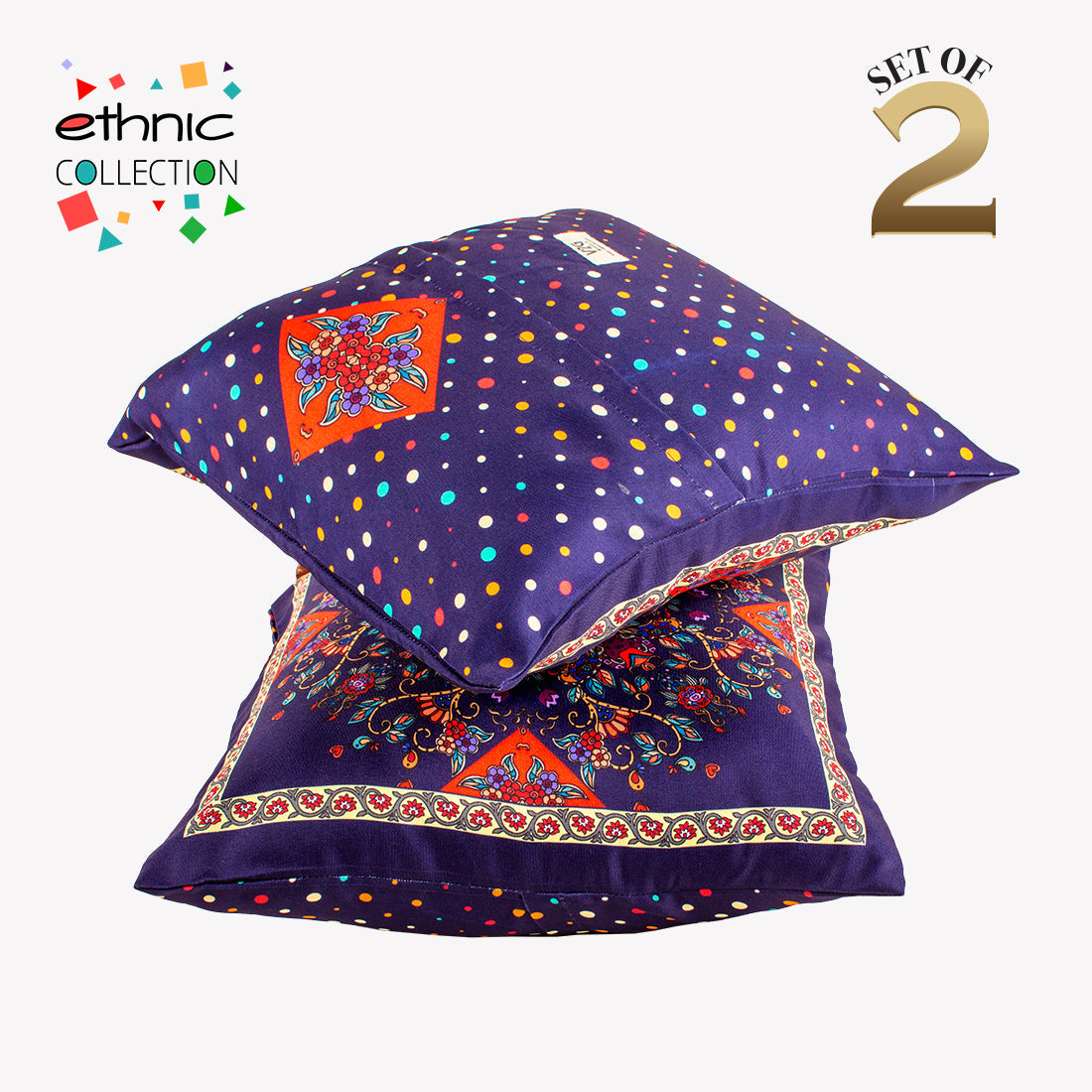 Cushion Cover-Ethnic Collection-70-Set of 2