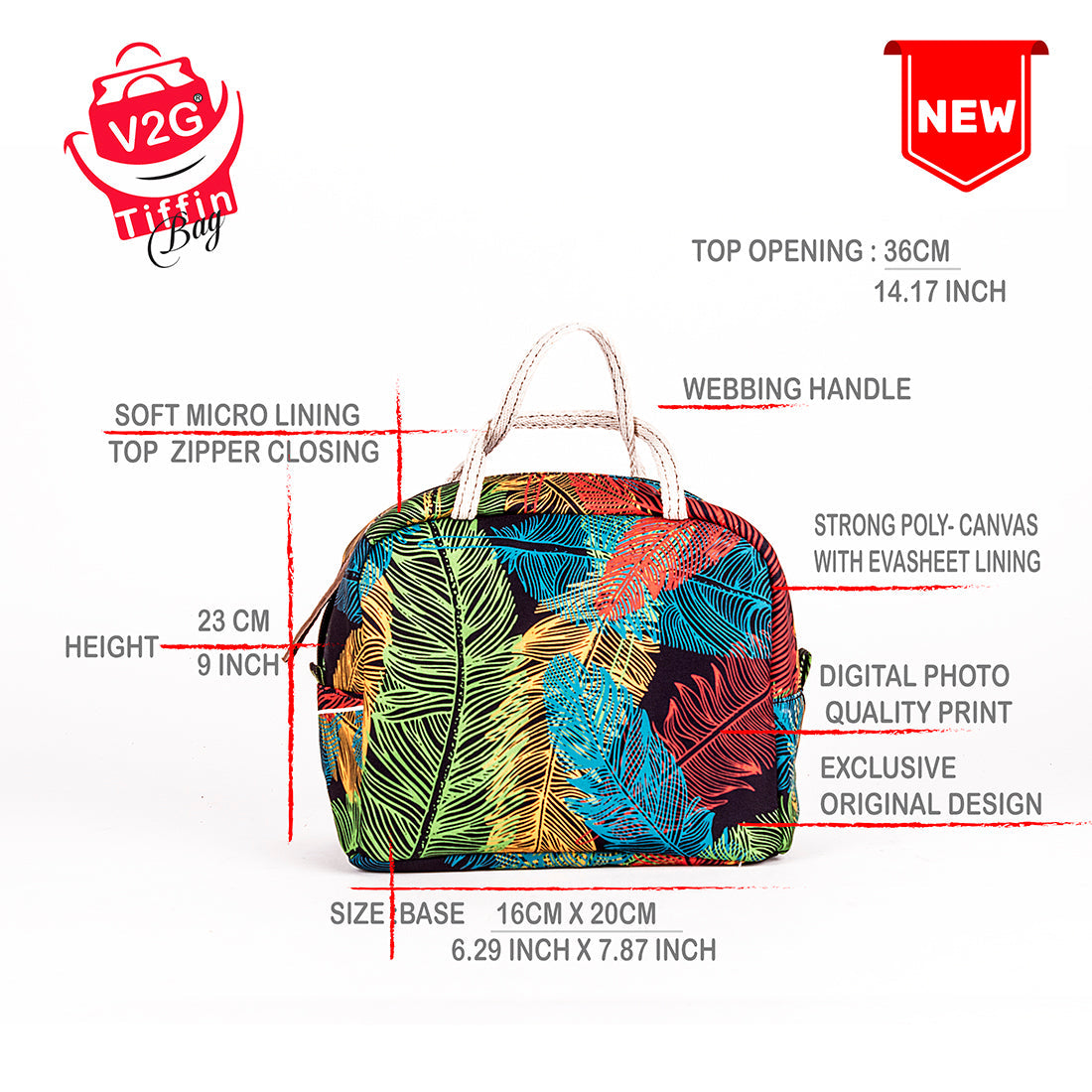 Lunch Bag-Feathers