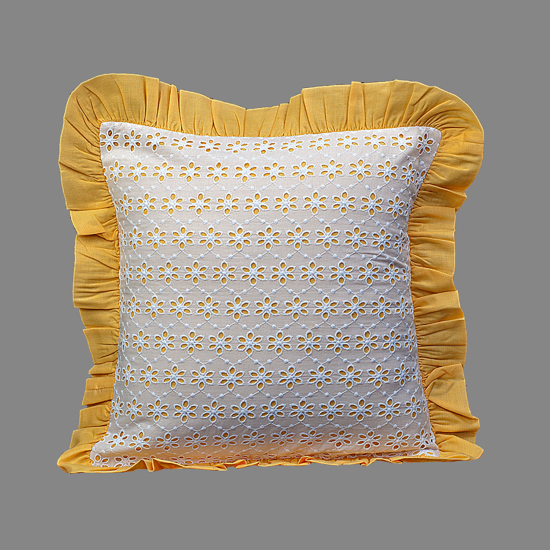 Cushion Cover-Kåpåås Collection II 17 II Set of 3 (Mango yellow)