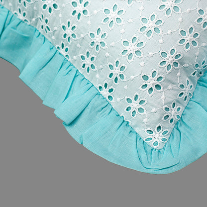 Cushion Cover-Kåpåås Collection II 16 II Set of 3 (Aqua Blue)