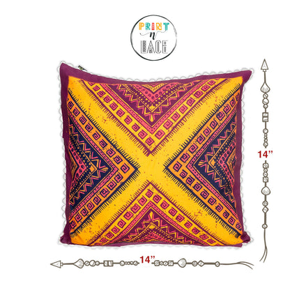 Print n Lace 028(purple n multi)