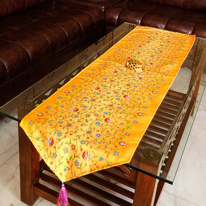 Yellow Intricate Mughal Print