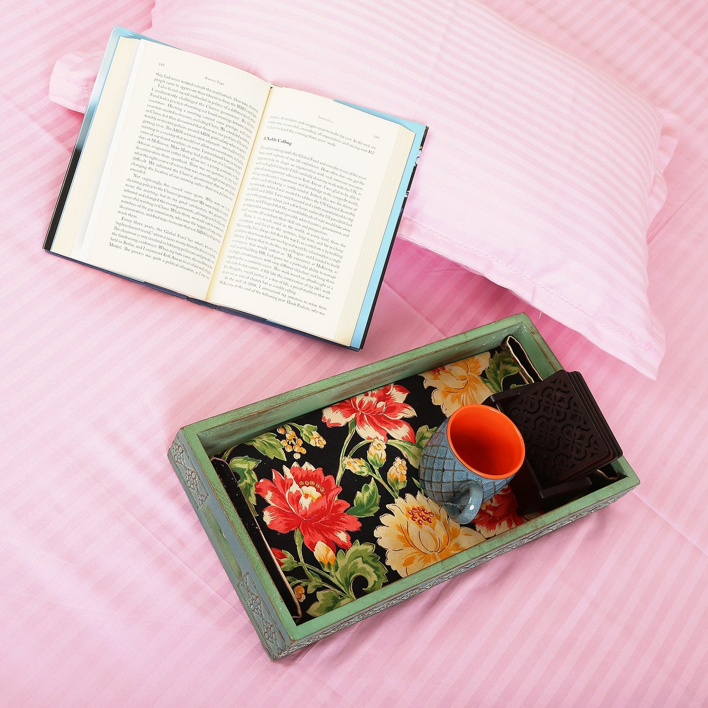 Cotton Bedsheet - Double Bed - Baby Pink