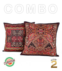 Cushion Cover-Ethnic Collection-900028,(Combo)-Set of 2