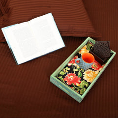 Cotton Bedsheet - Double Bed - Dark Brown