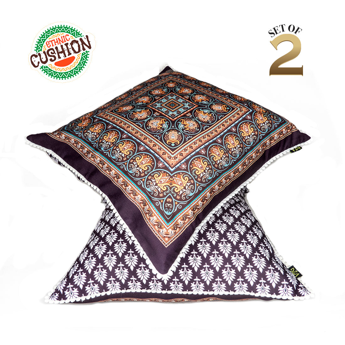 Print n Lace 008(brown n multi)