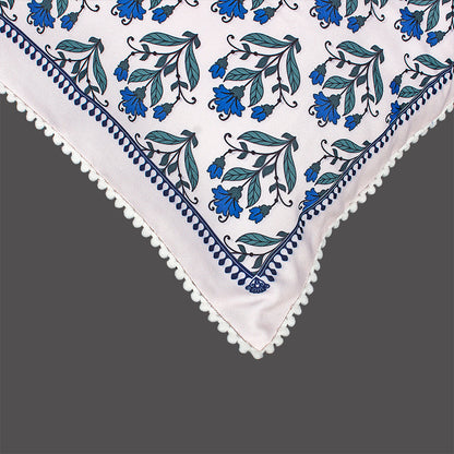Print n Lace 068 (Cream n Blue)