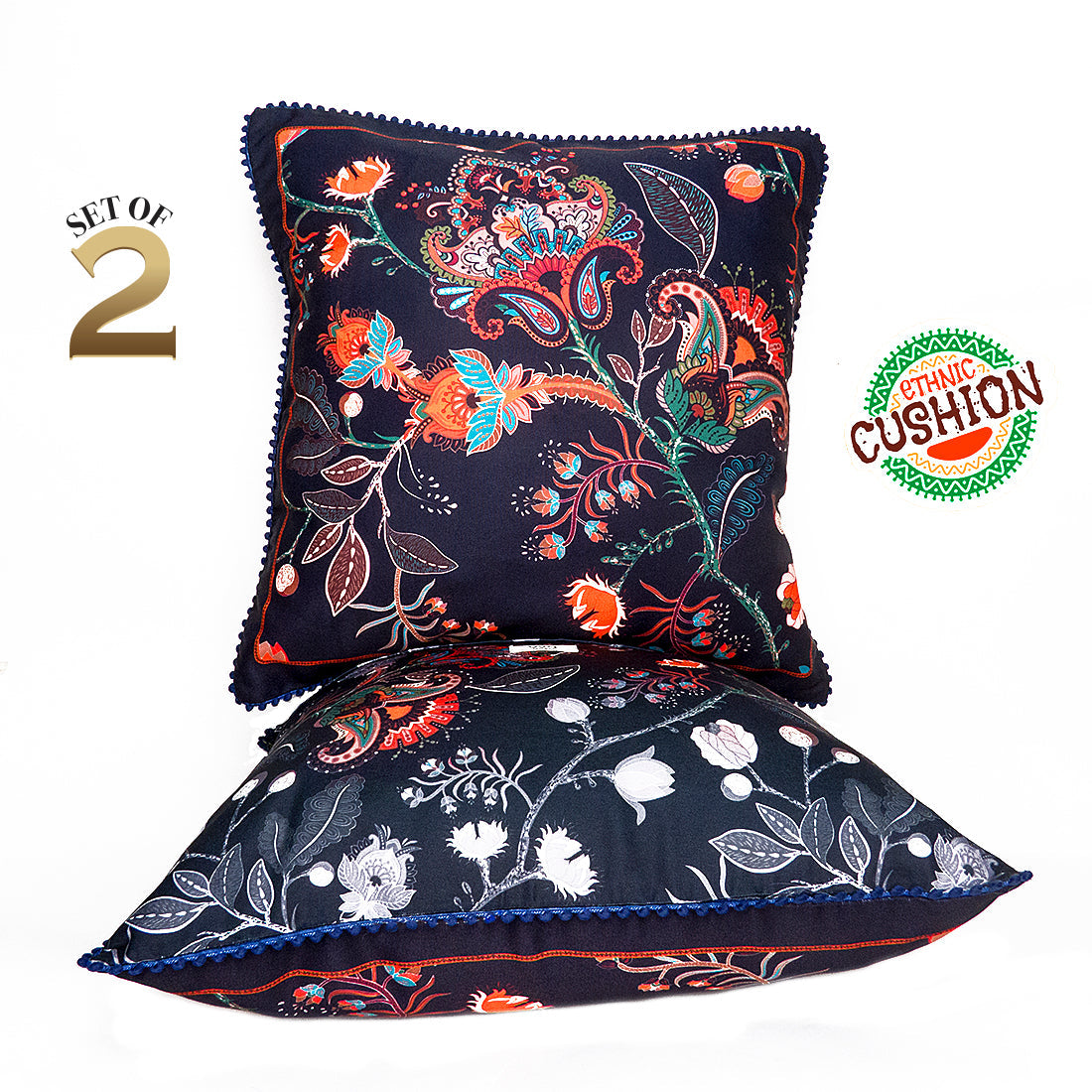 Print n Lace 049(black n multi)