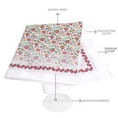 Pillow Covers-Printed- All over Flowers- Pair