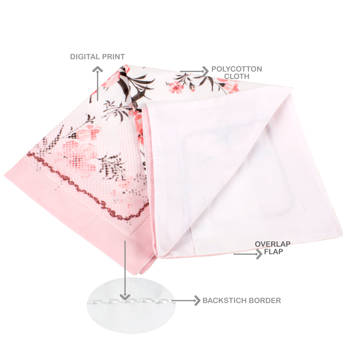 Pillow Covers-Printed-Just Flower- Pair