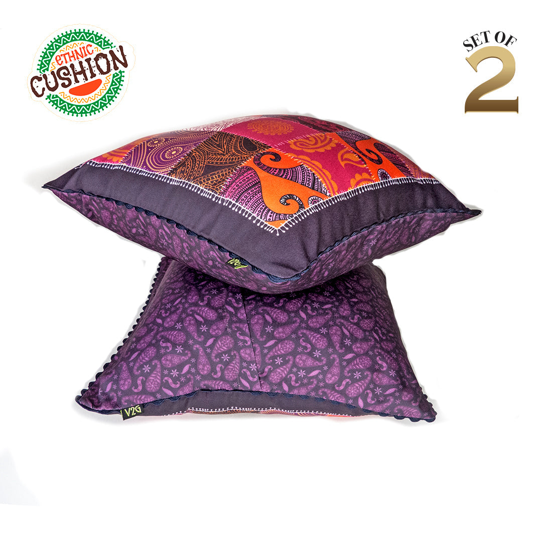 Print n Lace 002(purple n multi)