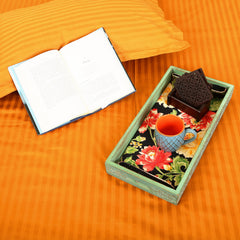 Cotton Bedsheet - Double Bed - Mustard Yellow