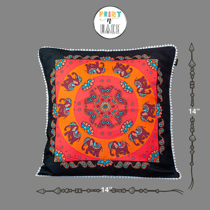 Print n Lace 080 (Black n Multi)