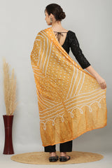 Dupatta-Bandhani Beauties - Peach