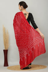 Dupatta-Bandhani Beauties - Red