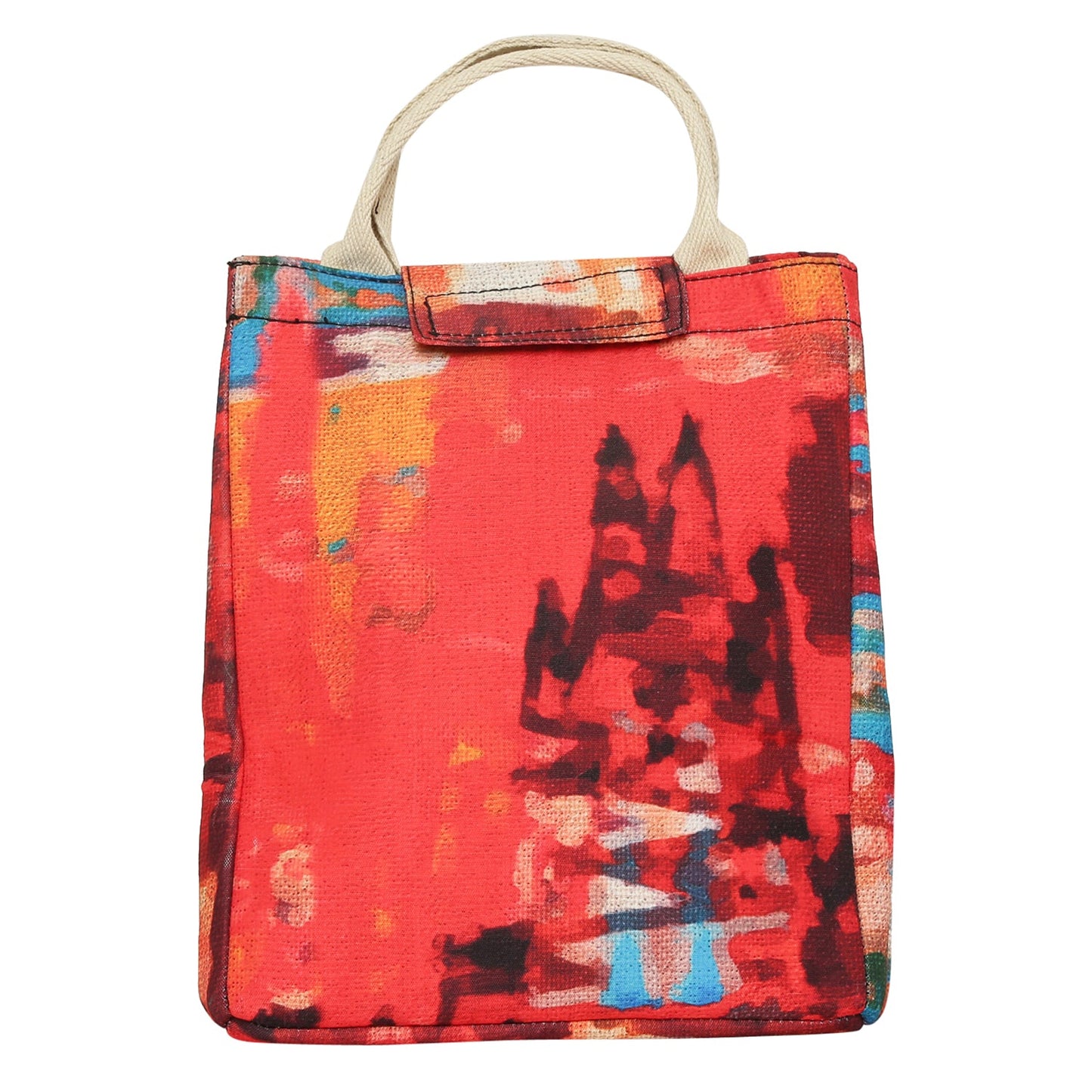 Lunch  Bag- Red Canvas