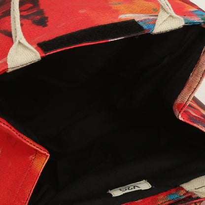Lunch  Bag- Red Canvas
