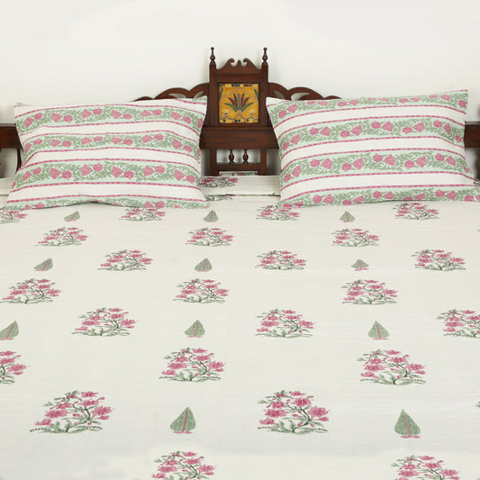 Bedcover-Ethnic Pink Buta
