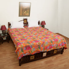 Bedcover-Kantha Floral