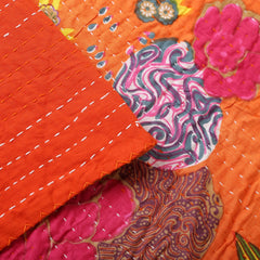 Bedcover-Kantha Floral