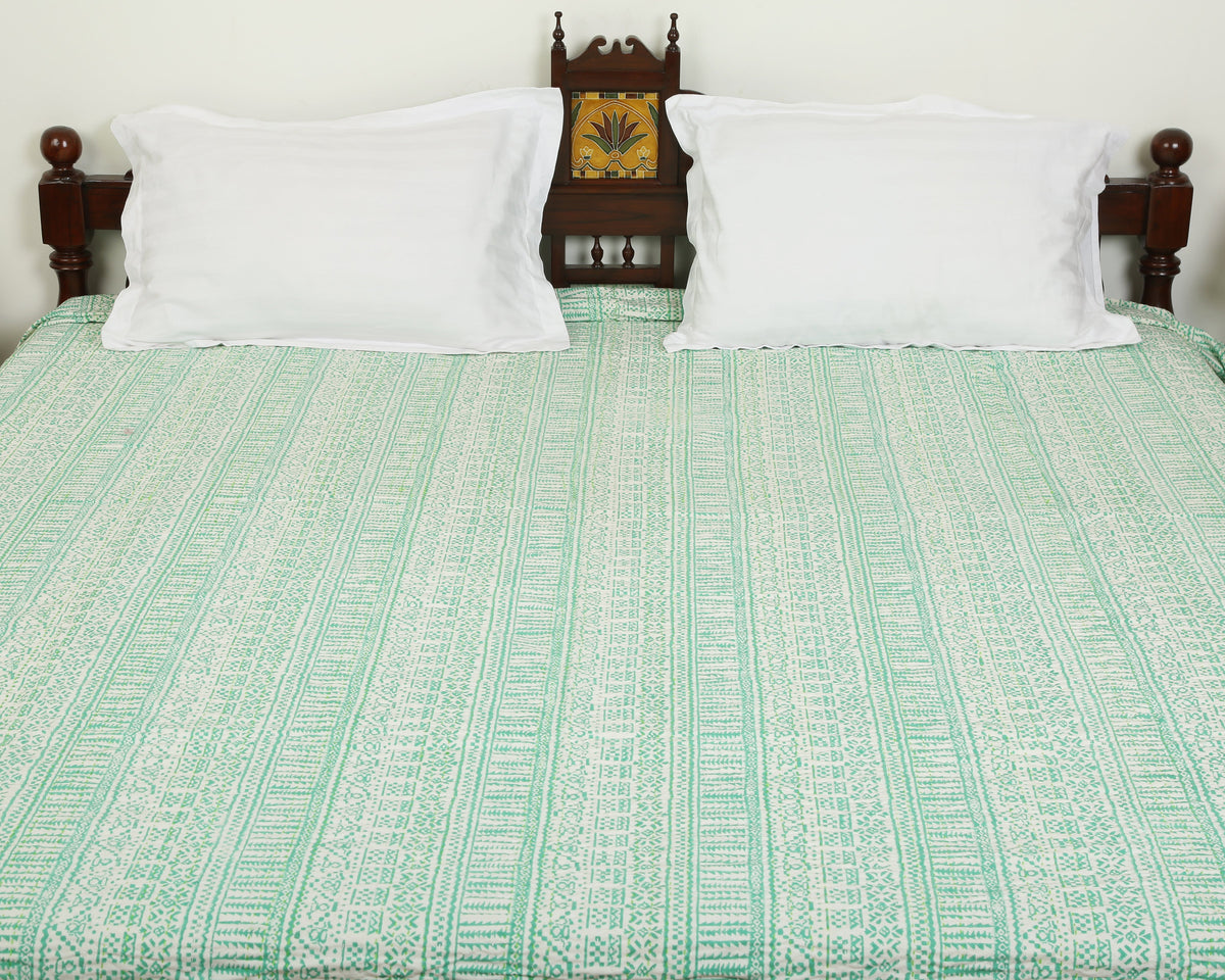 Bedcover - Kantha Geometrical