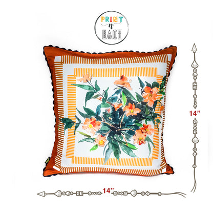 Print n Lace 033(orange n multi)