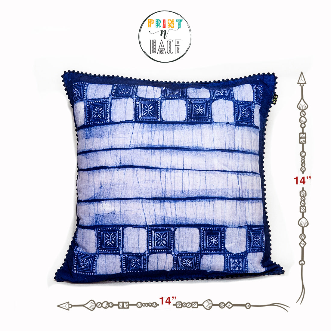 Print n Lace 011(indigo blue)