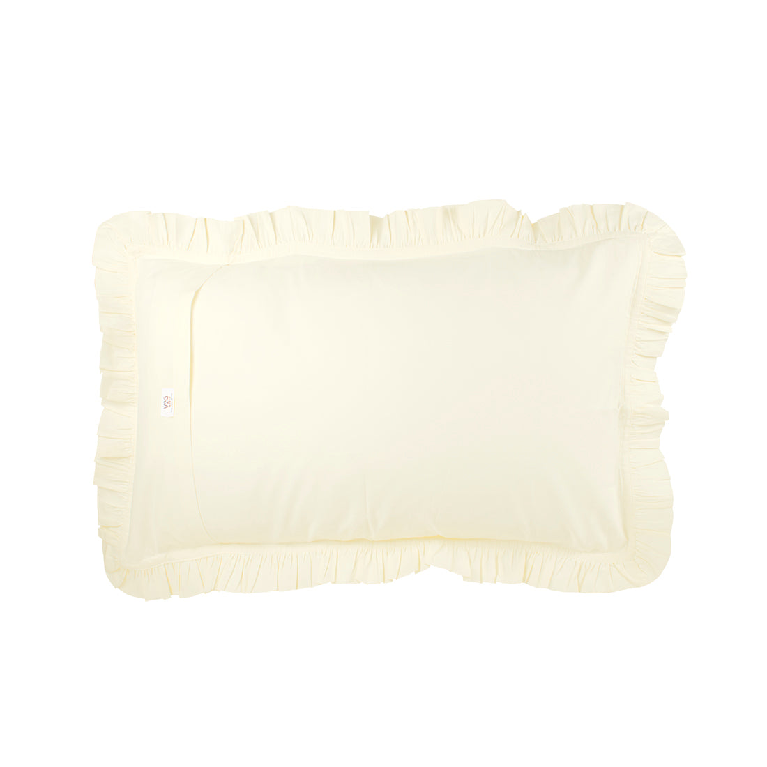 Pillow Covers-Plain Color-Light Yellow- Pair