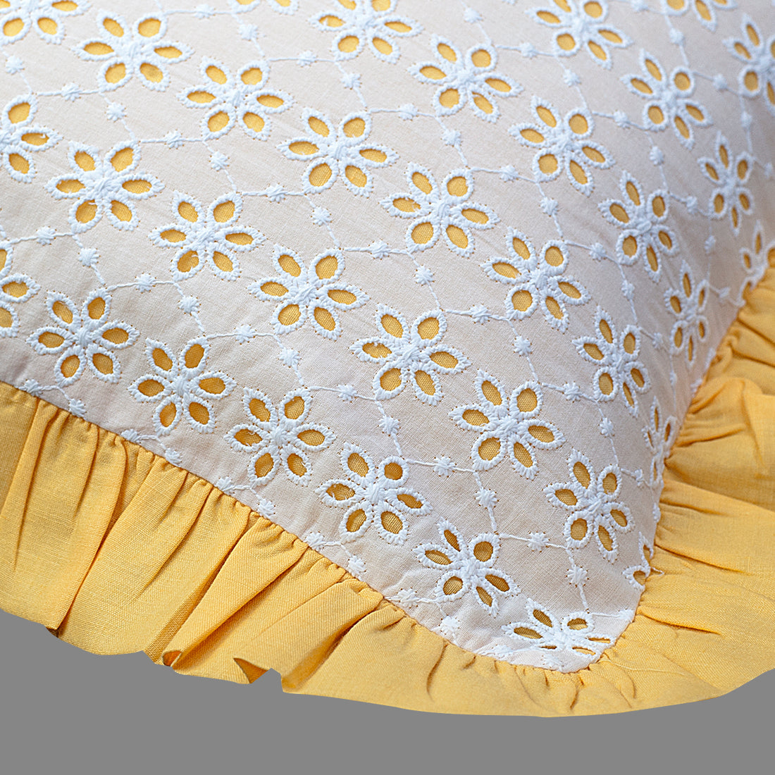 Cushion Cover-Kåpåås Collection II 17 II Set of 3 (Mango yellow)