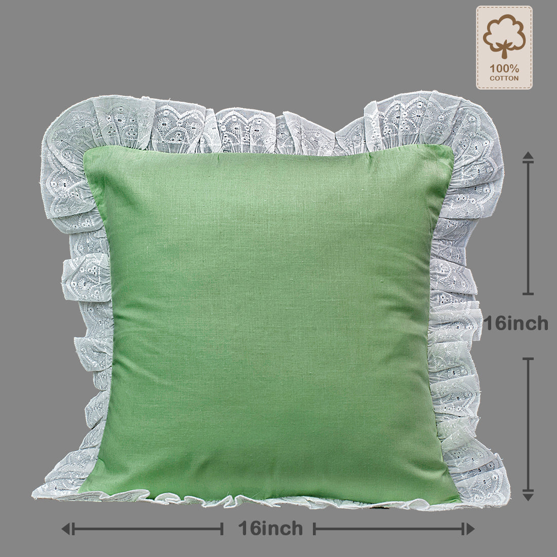 Cushion Cover-Kåpåås Collection II 18 II Set of 3 (Sea Green)