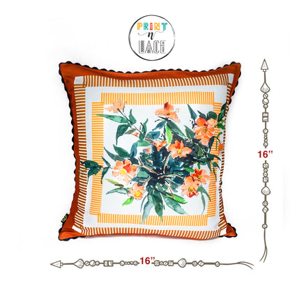Print n Lace 033(orange n multi)