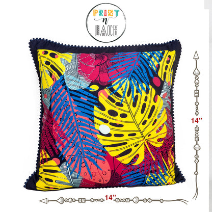 Print n Lace 024(black n multi)