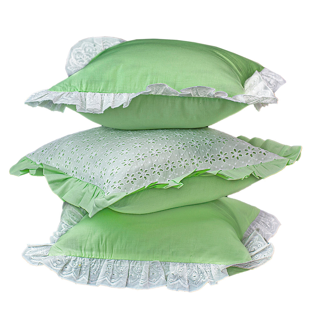 Cushion Cover-Kåpåås Collection II 18 II Set of 3 (Sea Green)