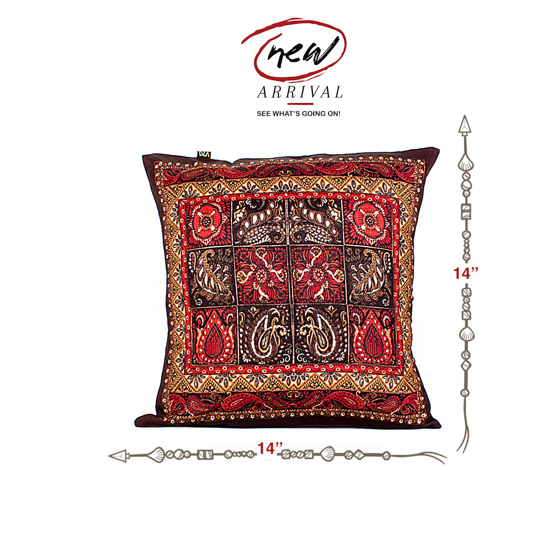 Cushion Cover-Ethnic Collection-900028,(Combo)-Set of 2