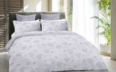 Printed Bedsheet - Double Bed - Floral Aura - Rose Gold- 300TC