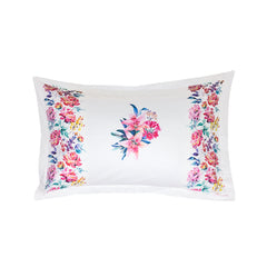 Pillow Covers-Printed- Pink Hibiscus- Pair