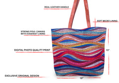 Shopper Bag-Colored Wave