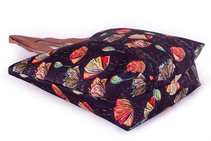 Shopper Bag-Line Flowers
