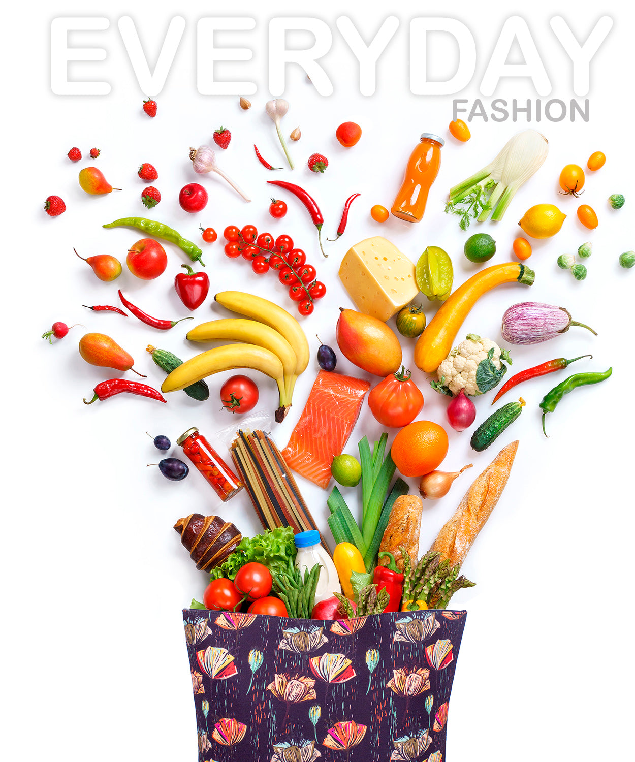 Shopper Bag-Line Flowers