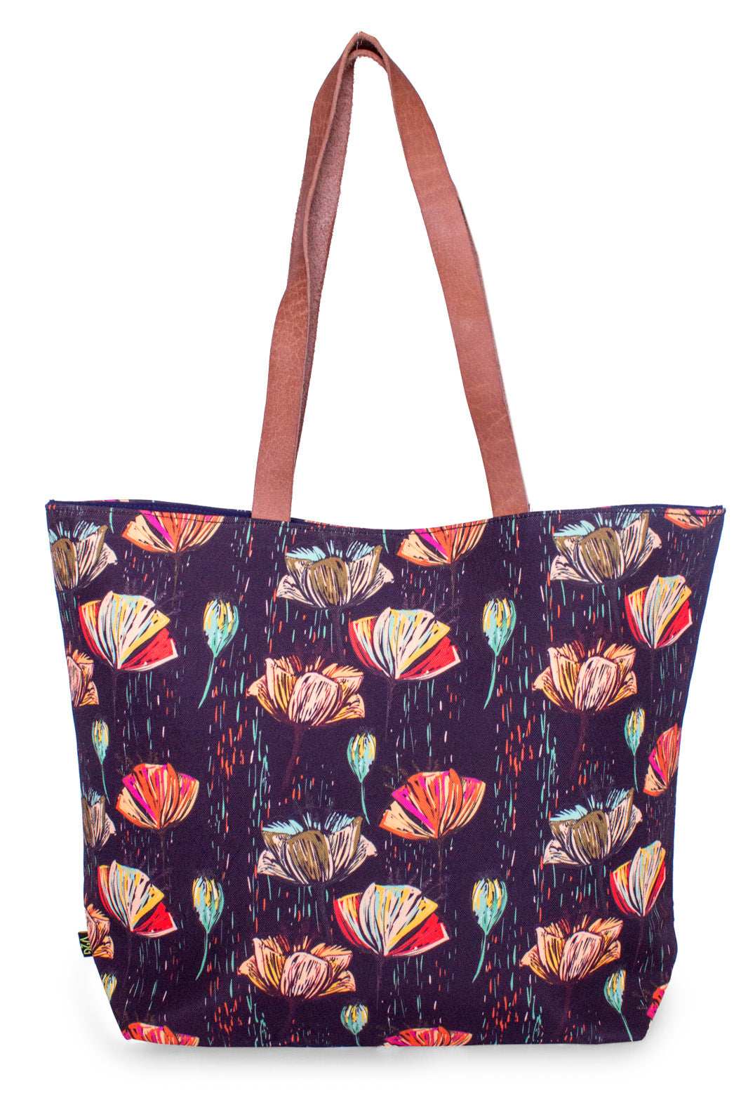 Shopper Bag-Line Flowers