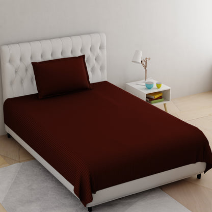 Single Bedsheet- Dark Brown