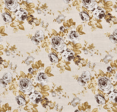 Dohar Cotton-Double Bed-Brown Roses