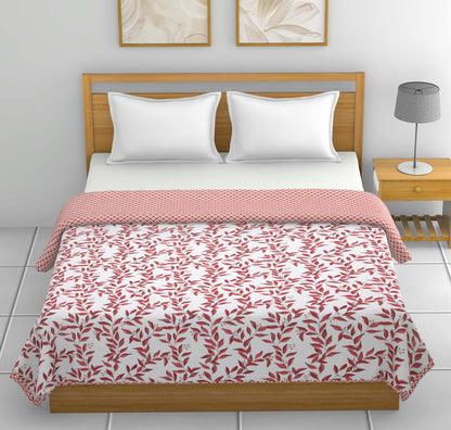Dohar Cotton-Double Bed- Autumn Red
