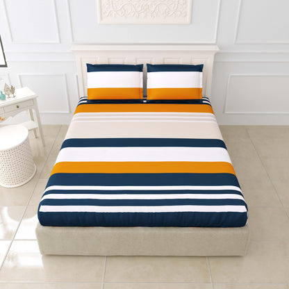 Printed Bedsheet- Double Bed -Color Lines